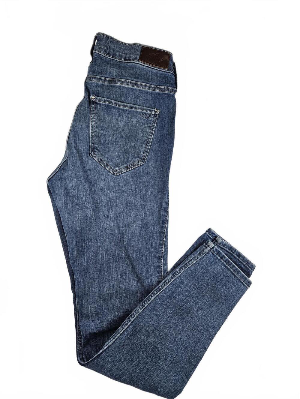 Hollister Women's Blue High-Rise Super Skinny Jeans Size 9R W29 L28
